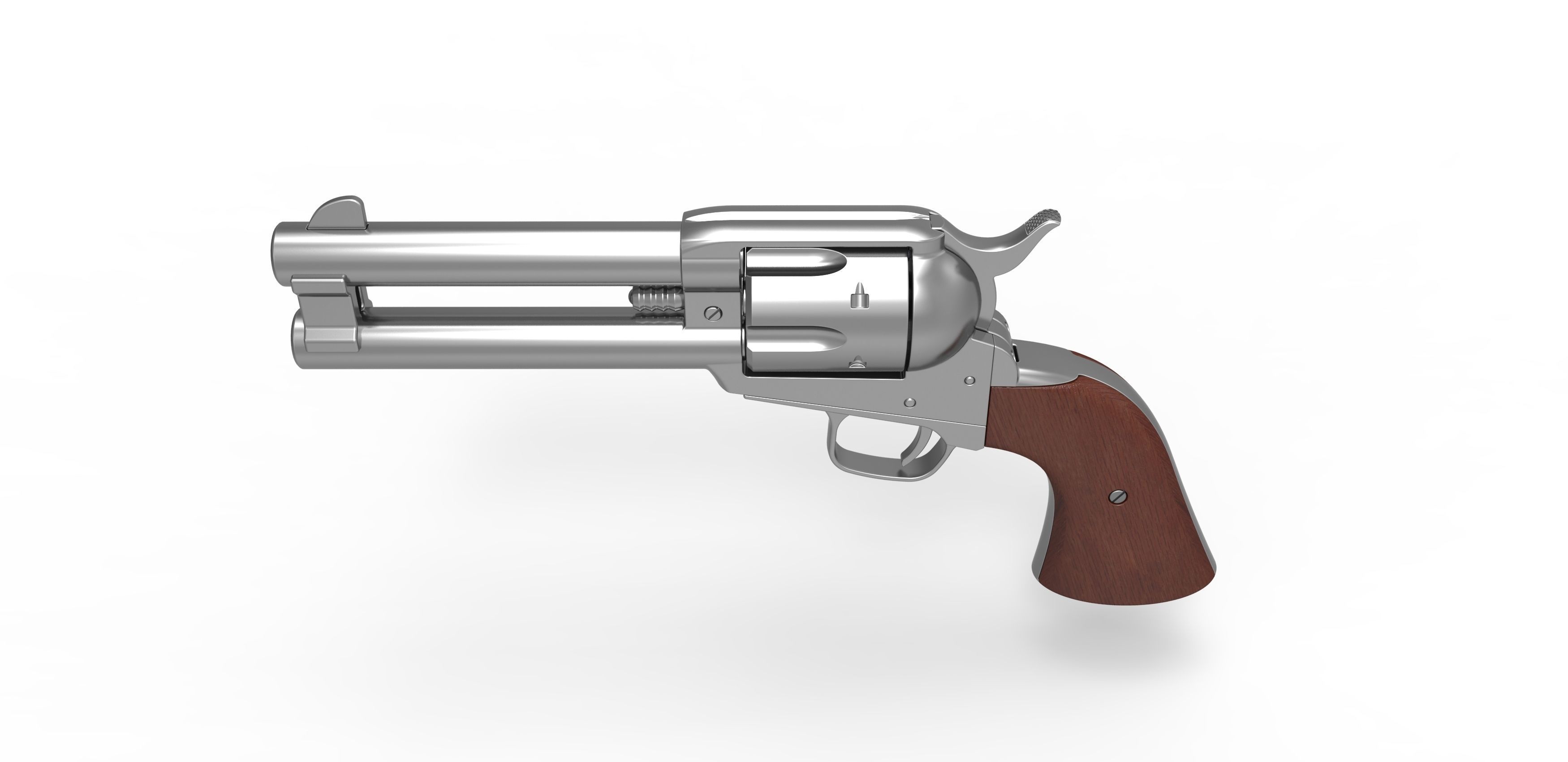 Revolver of agent Whiskey from Kingsman The Golden Circle 2017 3D model_7