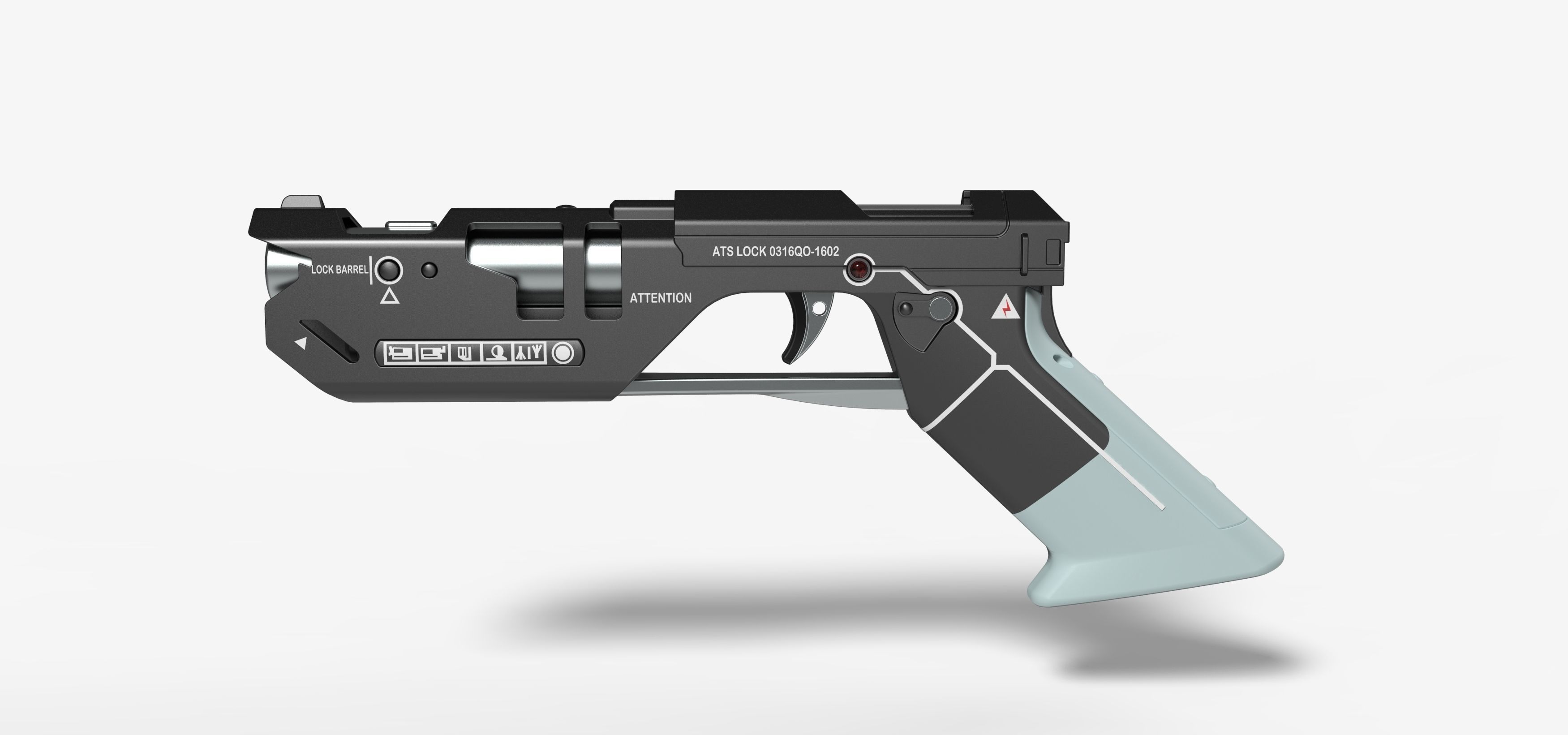 Pistol from the movie Oblivion 2013 3D model_6
