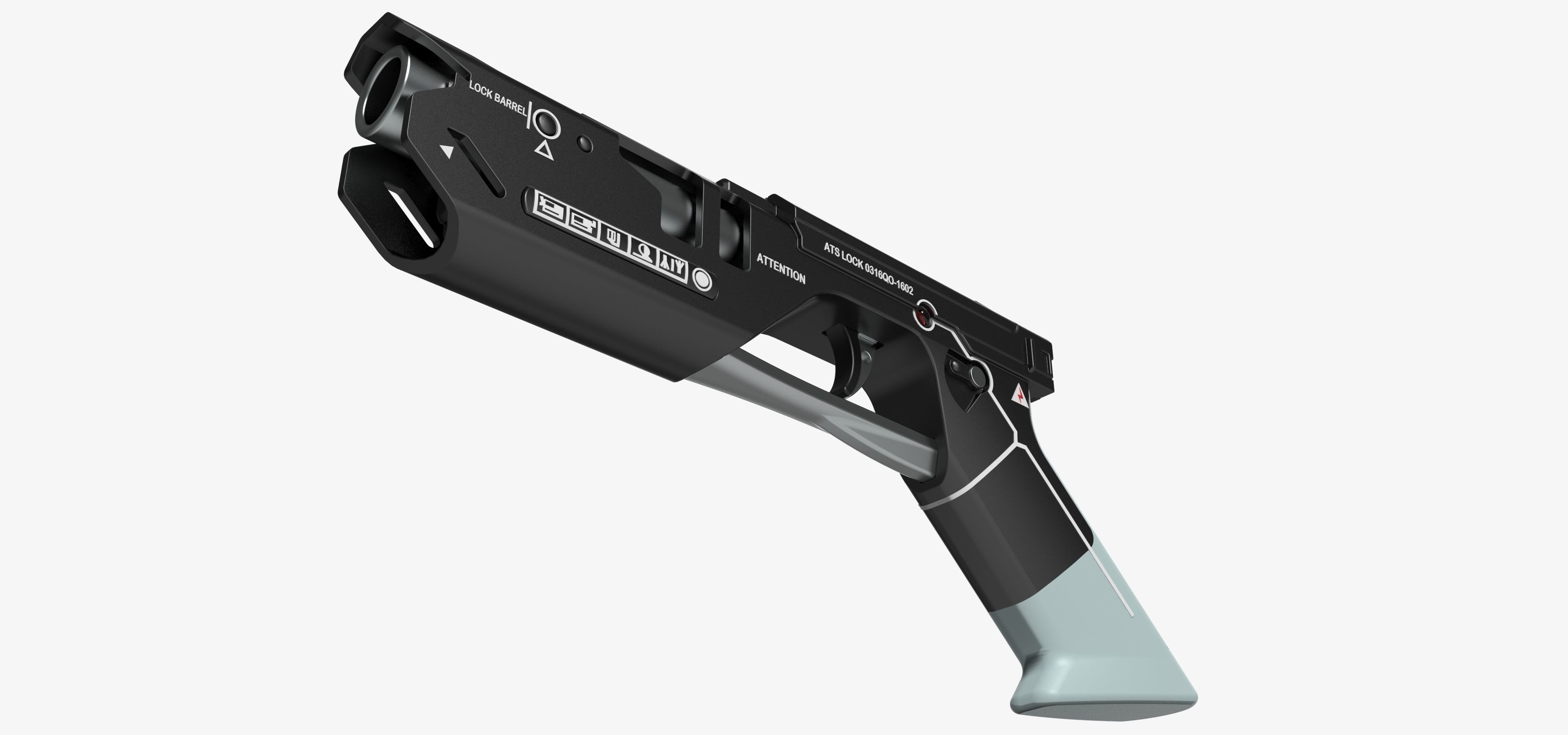 Pistol from the movie Oblivion 2013 3D model_15