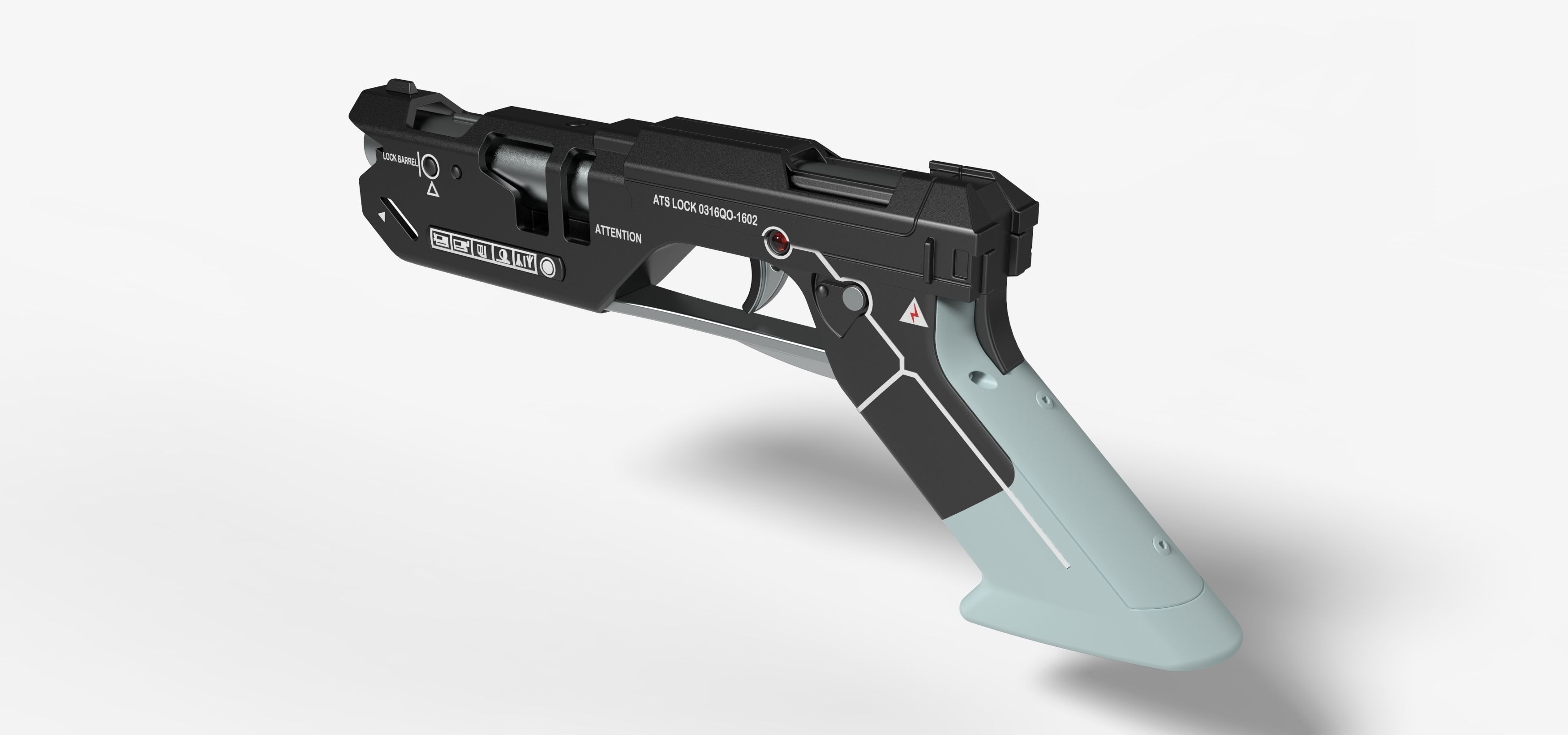 Pistol from the movie Oblivion 2013 3D model_9