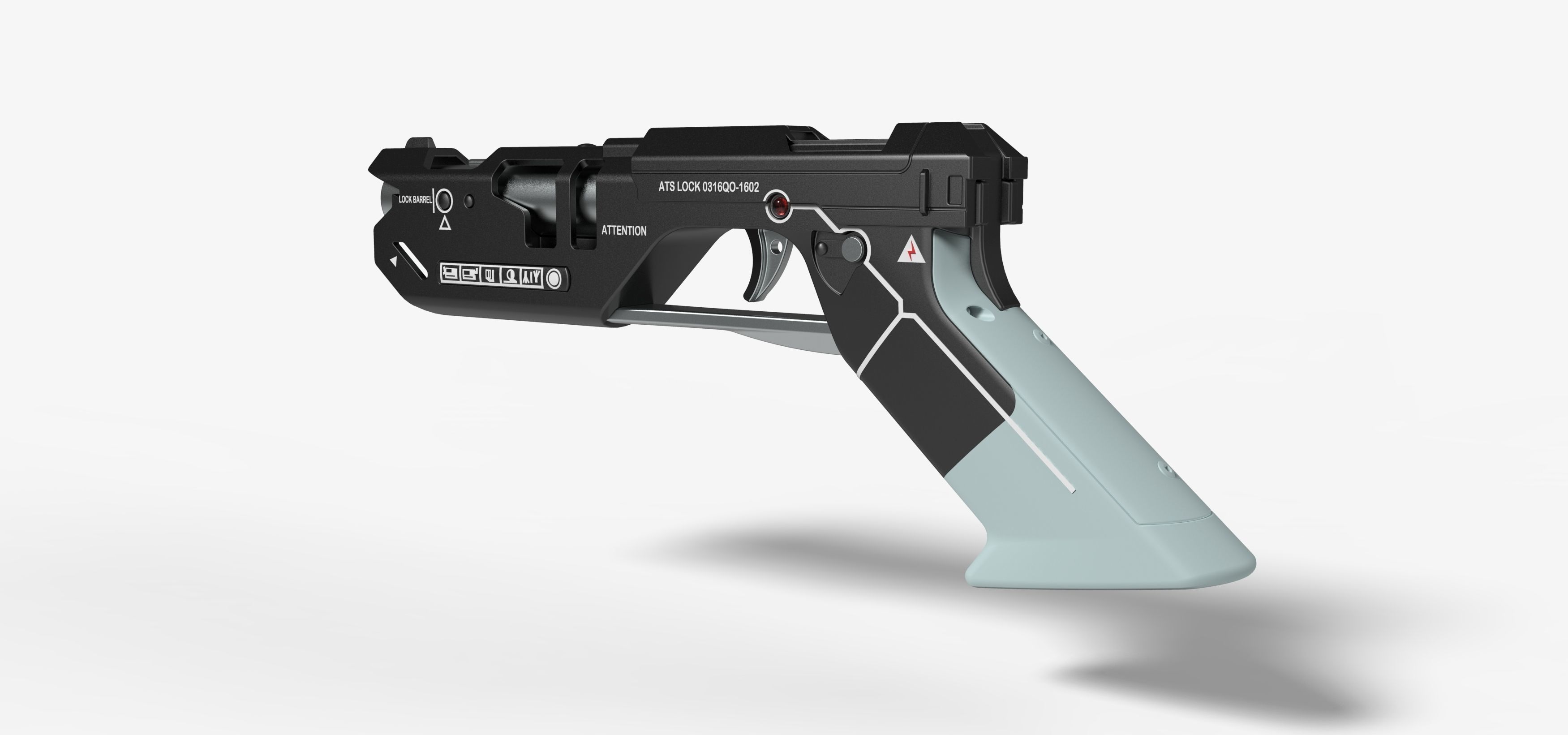Pistol from the movie Oblivion 2013 3D model_10