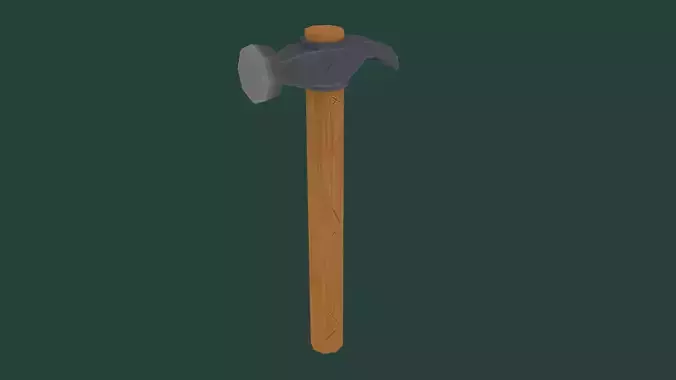 Hand-painted Vintage Hammer