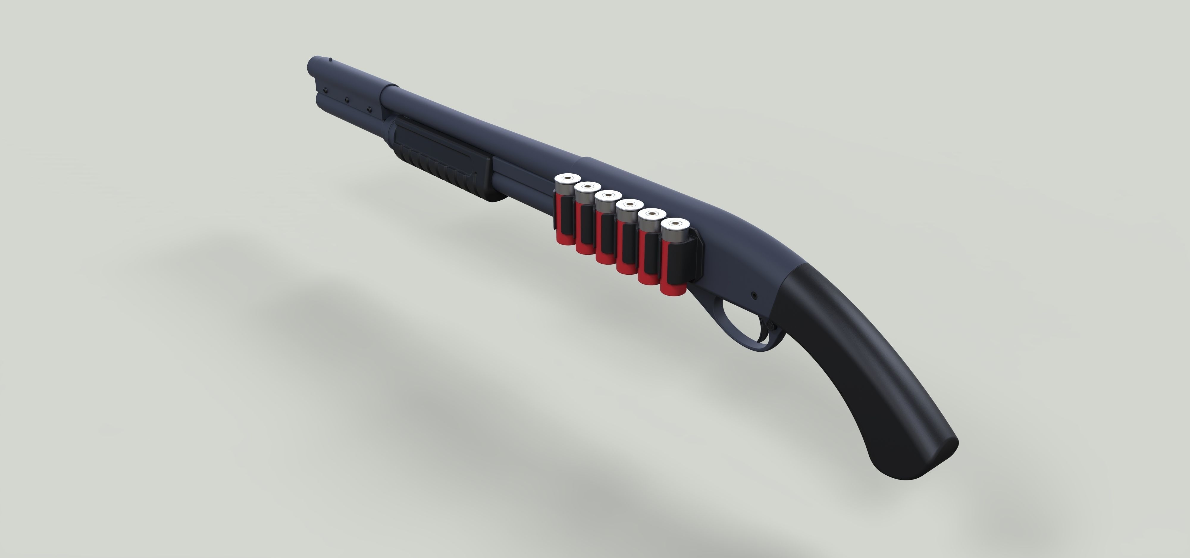 Shotgun gun 3D model_11