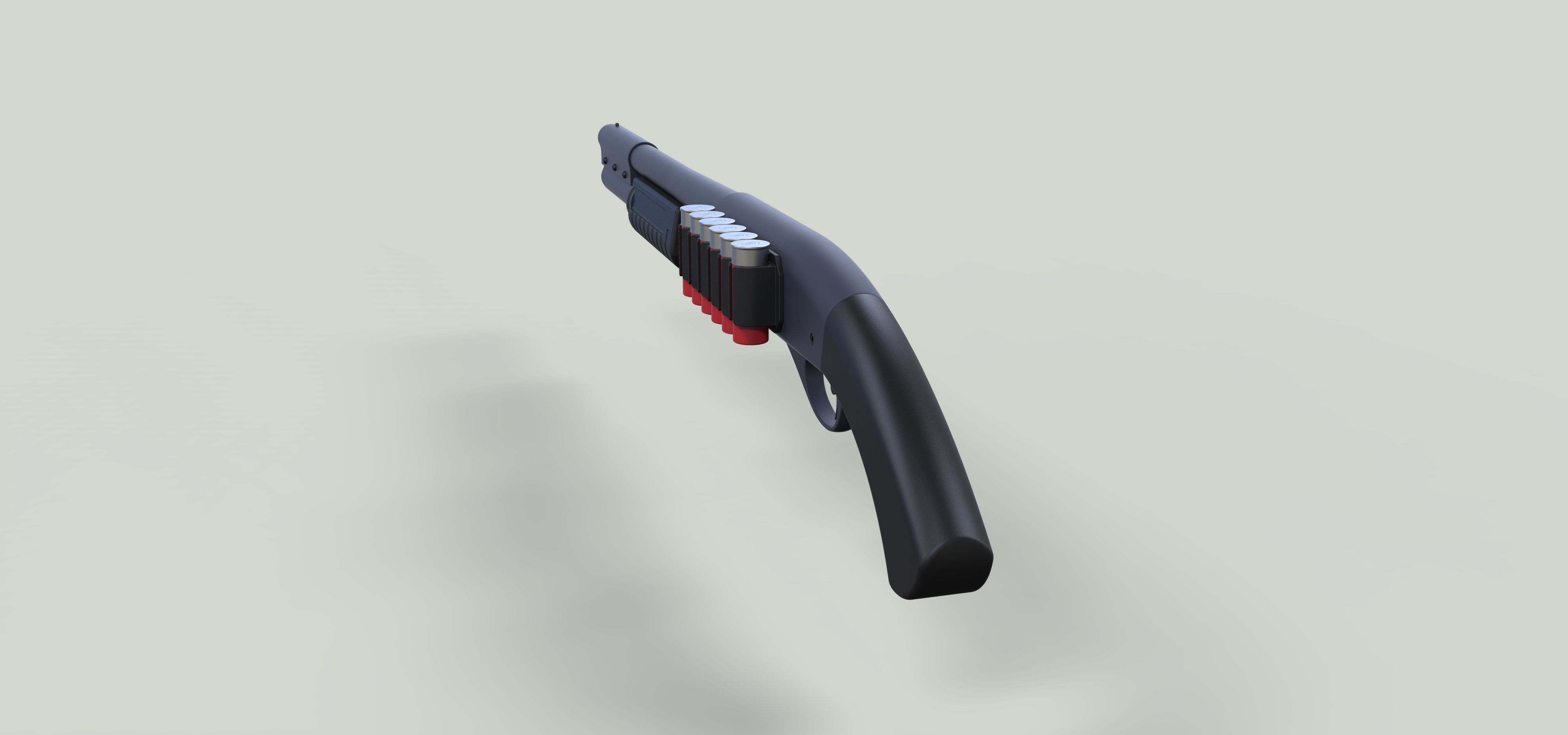 Shotgun gun 3D model_13