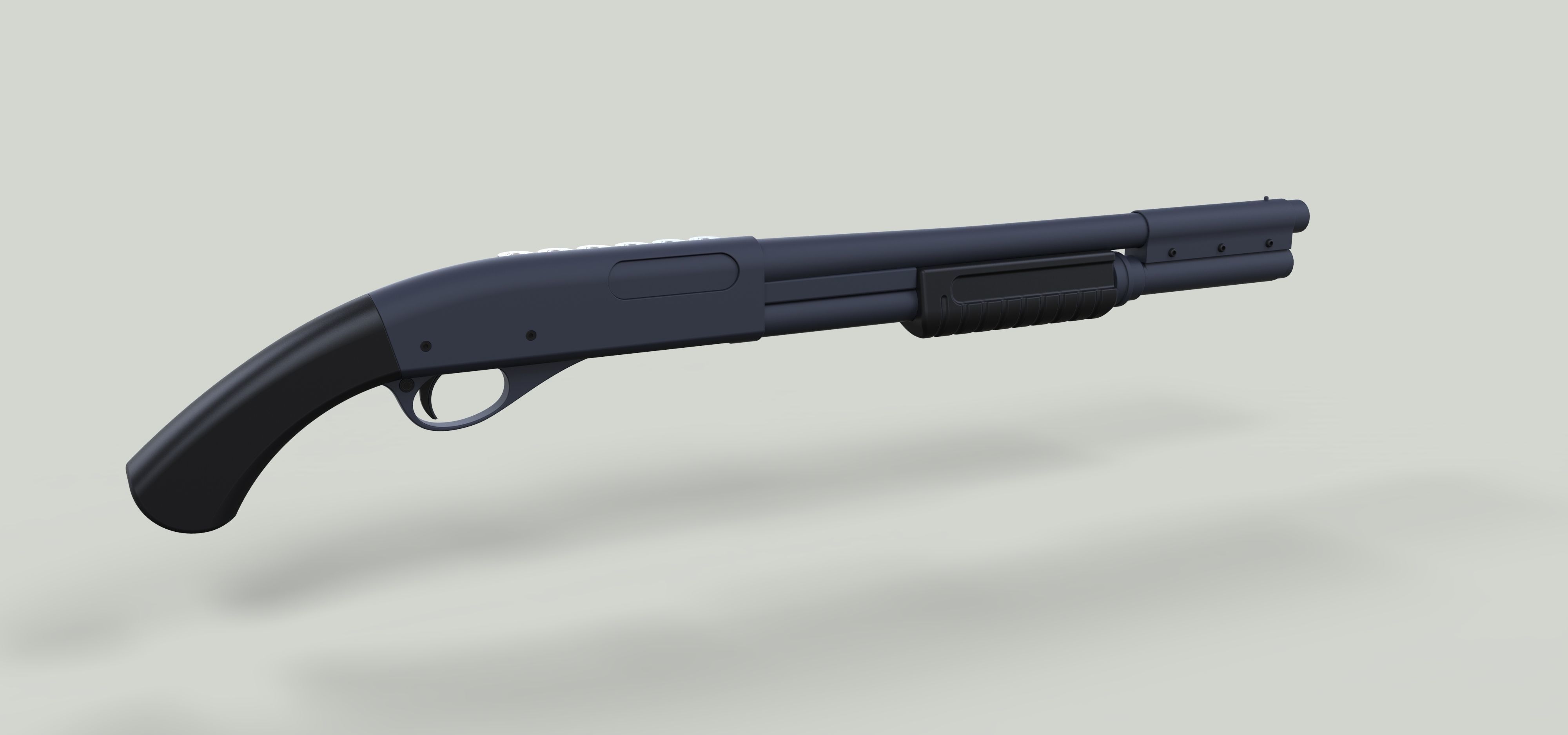 Shotgun gun 3D model_15