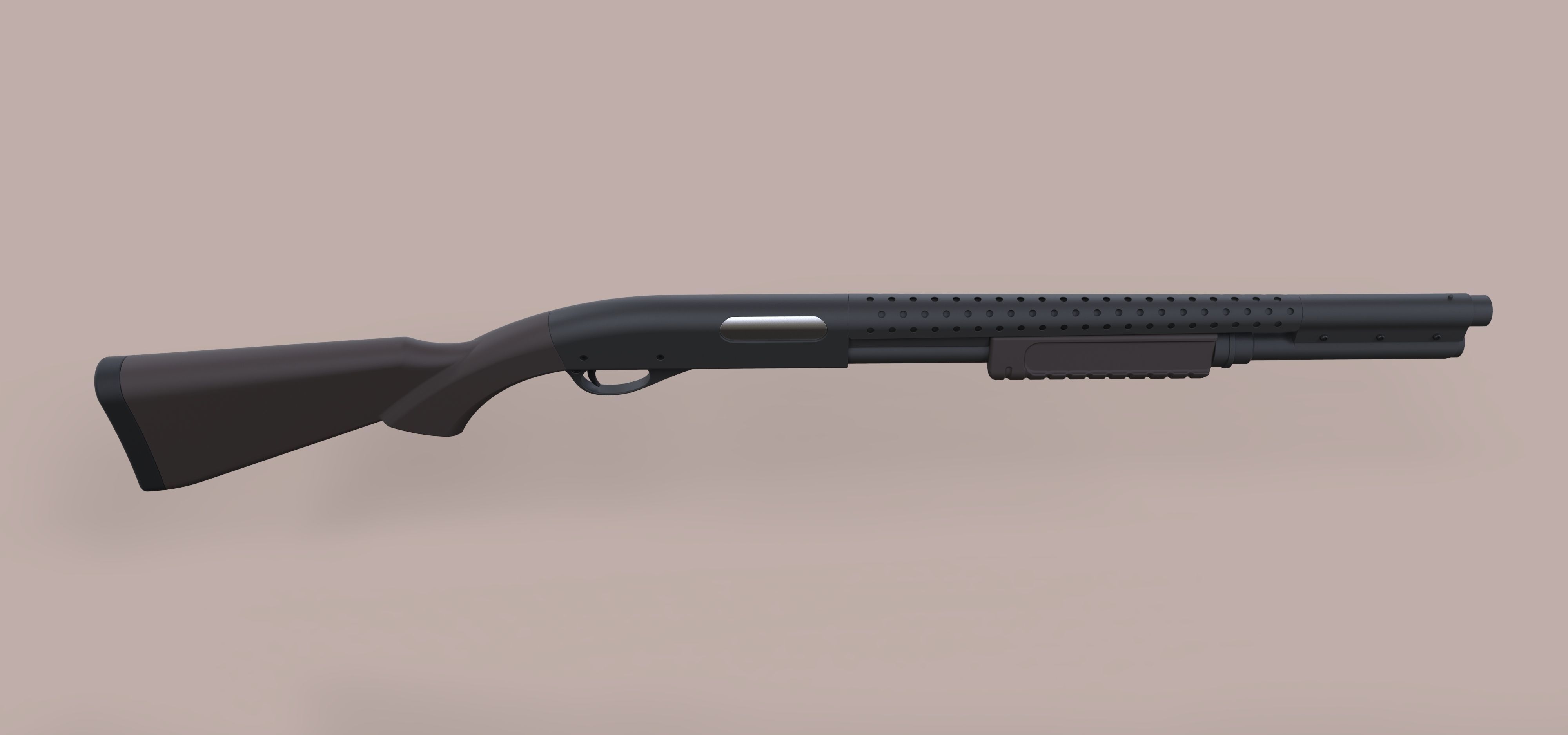 Remington 870 from the movie Terminator 3 3D model_6