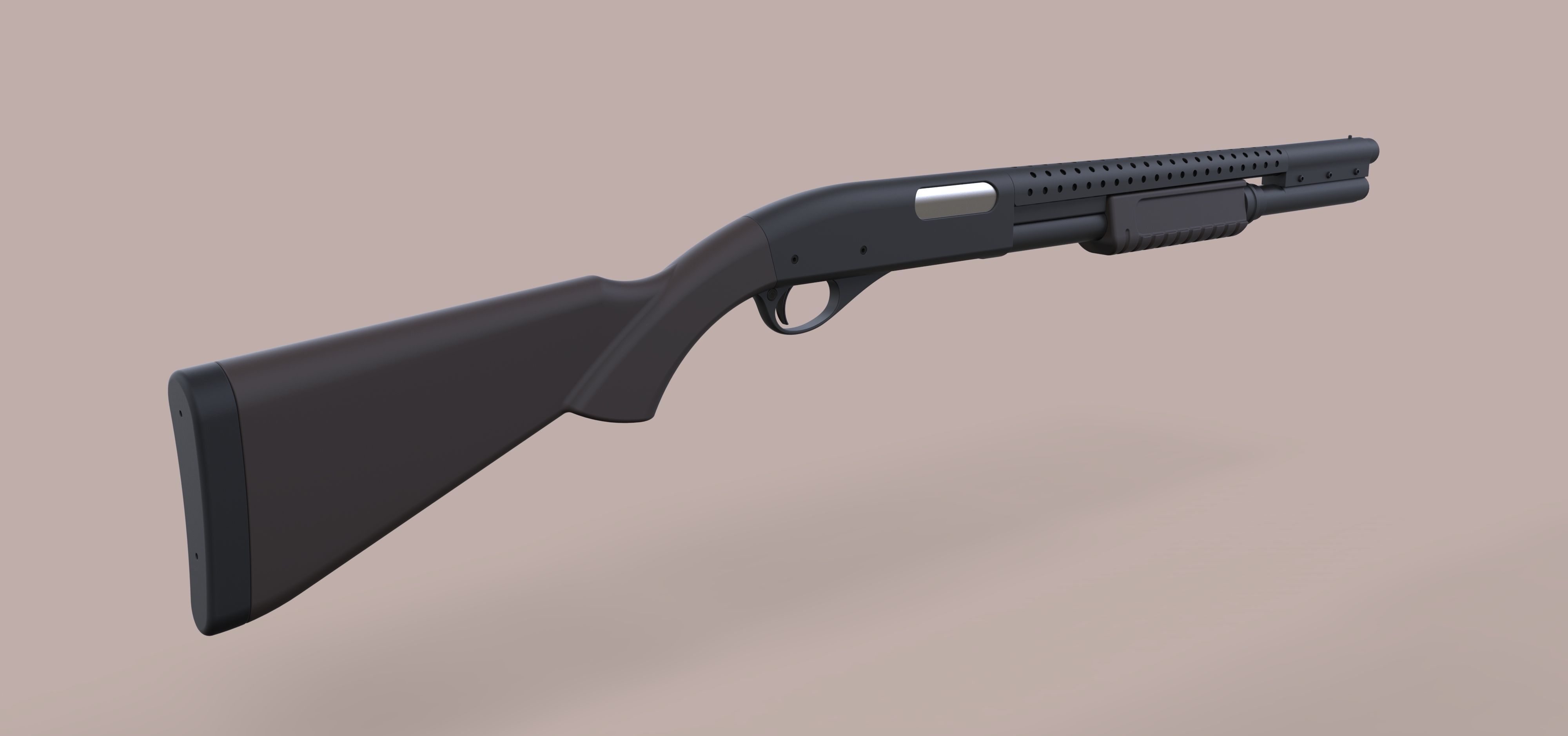 Remington 870 from the movie Terminator 3 3D model_9