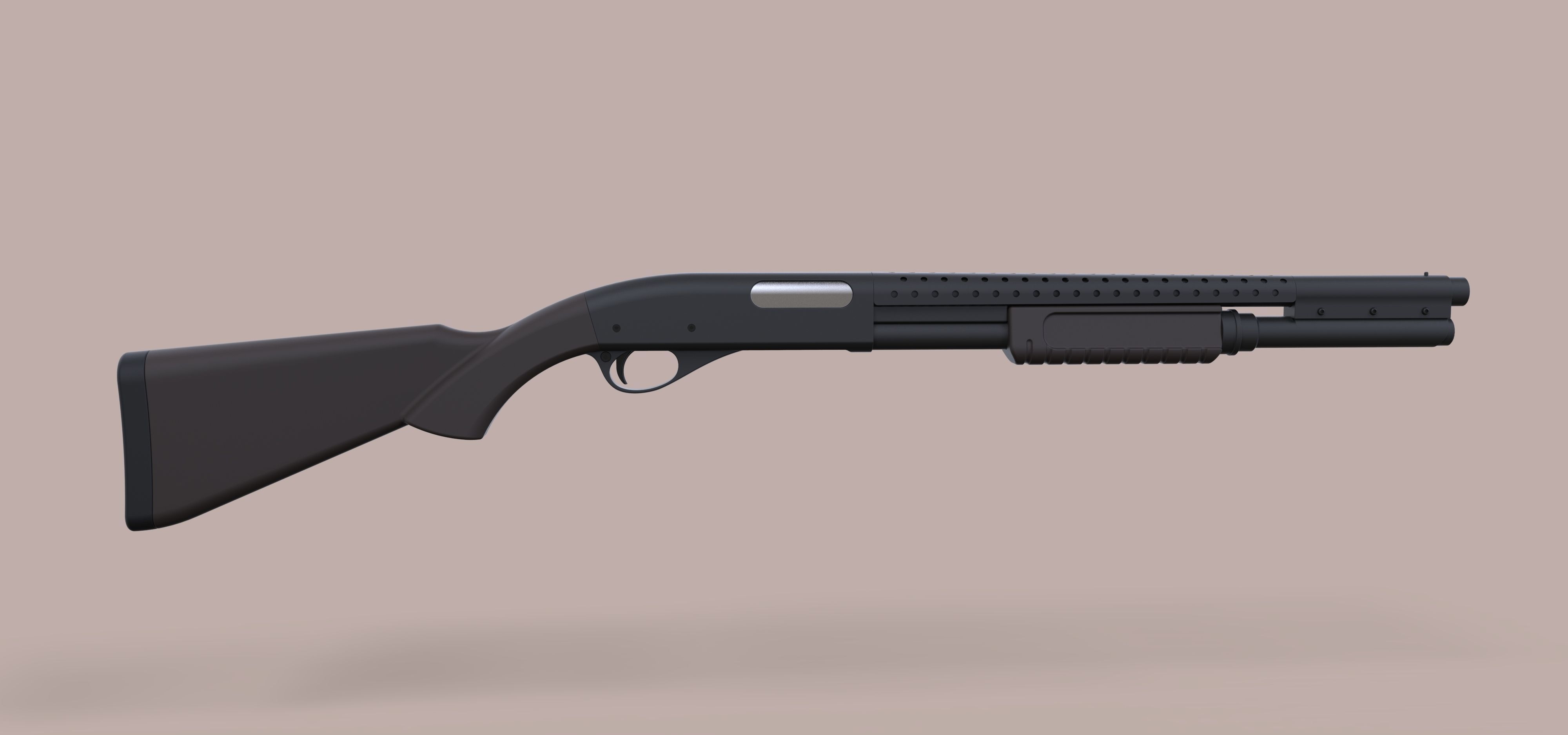 Remington 870 from the movie Terminator 3 3D model_5