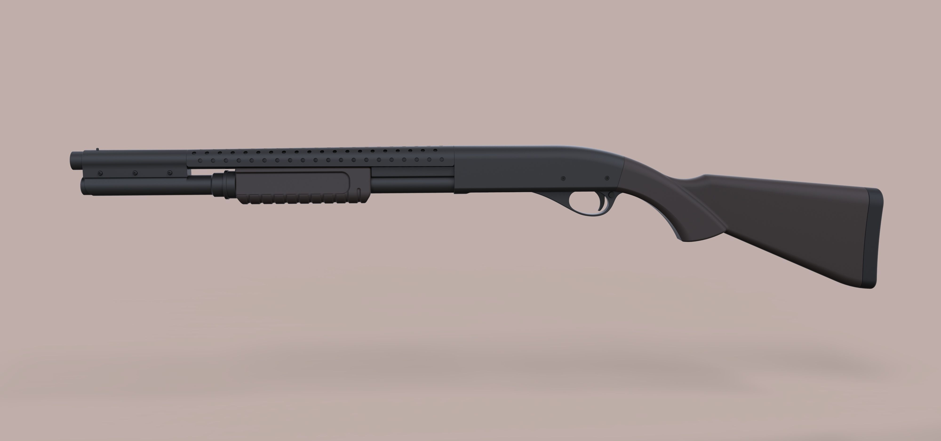 Remington 870 from the movie Terminator 3 3D model_8
