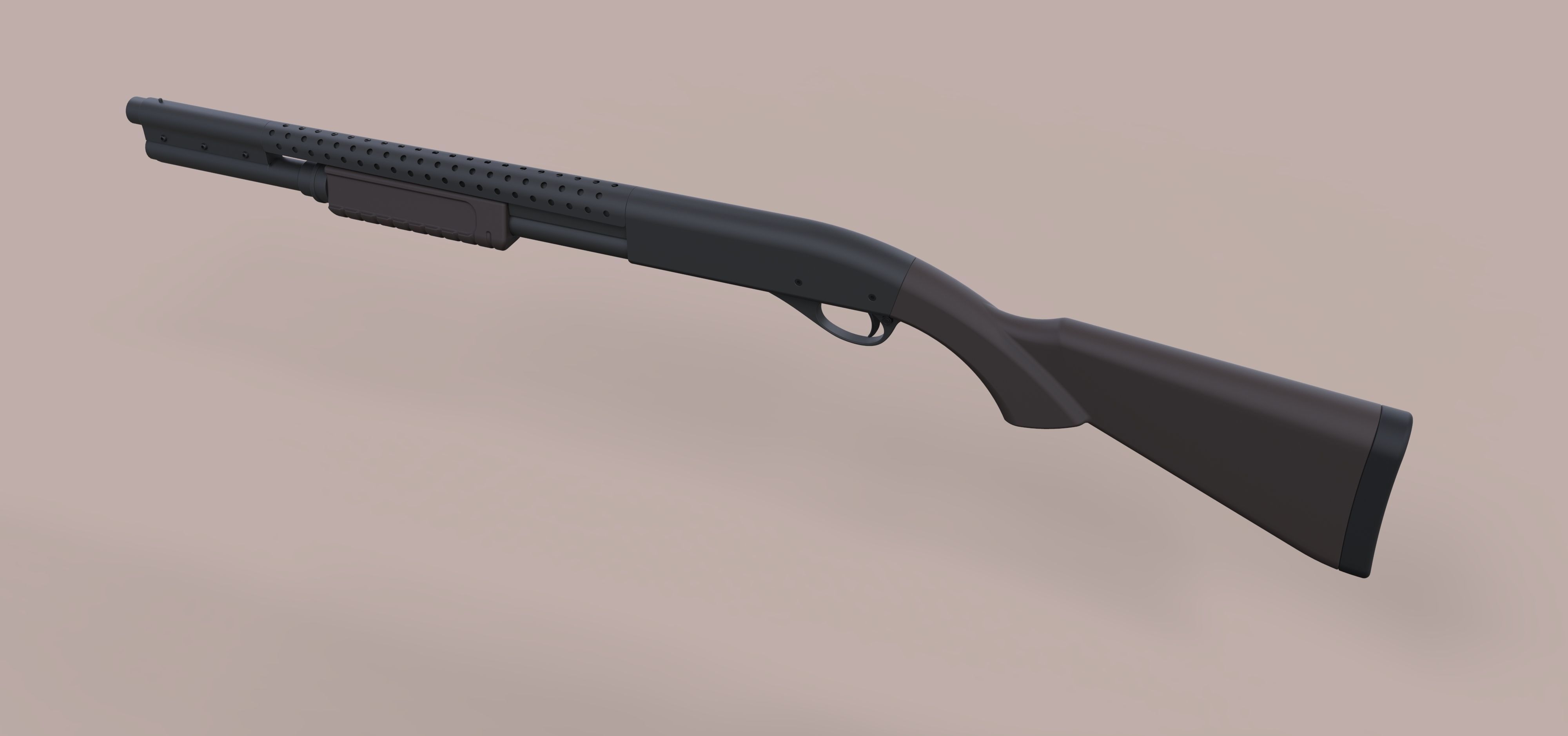Remington 870 from the movie Terminator 3 3D model_12