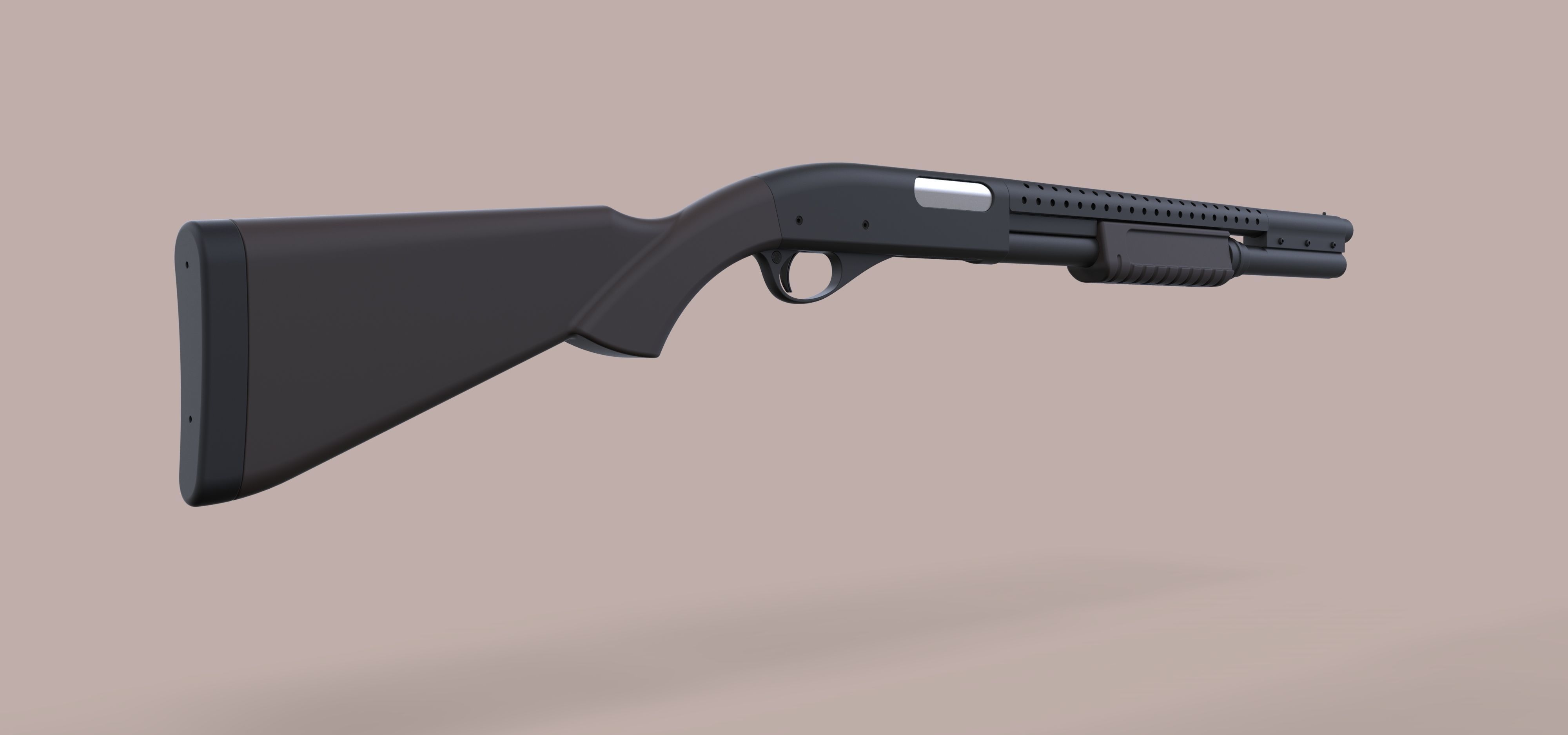 Remington 870 from the movie Terminator 3 3D model_10