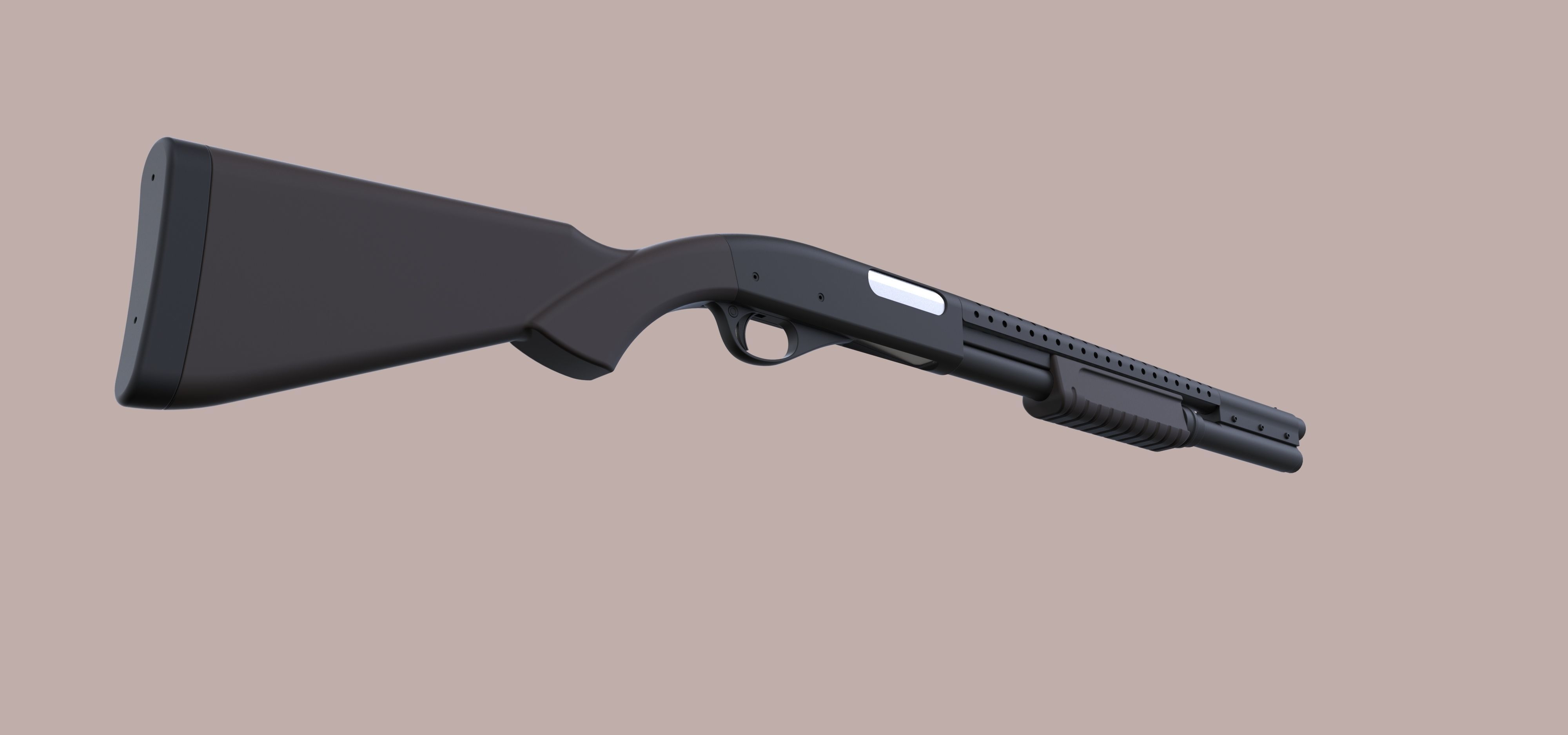 Remington 870 from the movie Terminator 3 3D model_11