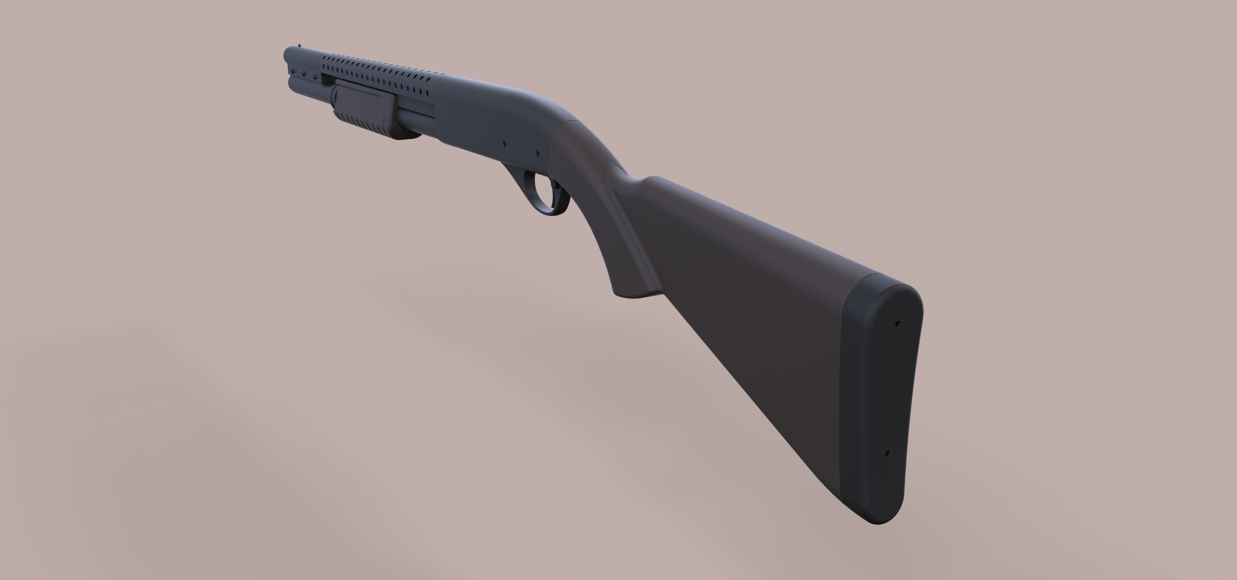 Remington 870 from the movie Terminator 3 3D model_14