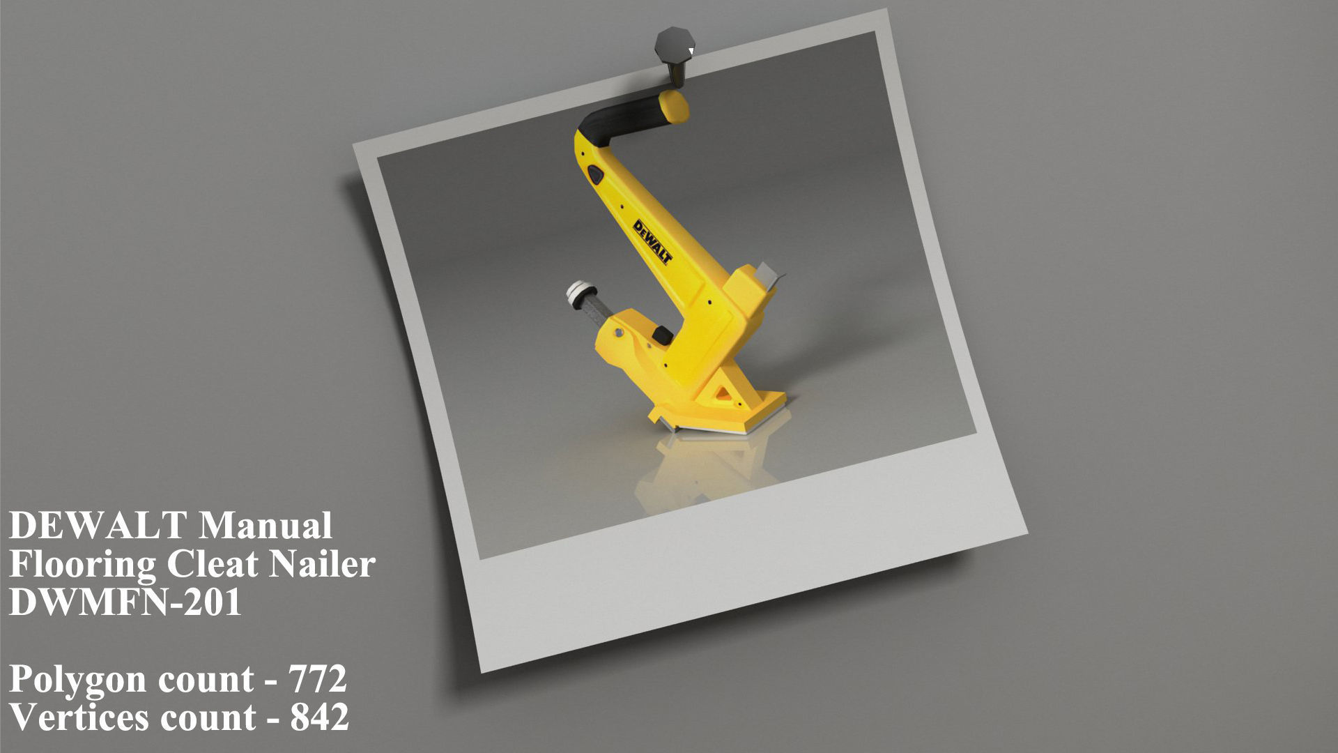 Dewalt 9 tools Part -2 Low-poly 3D model_13