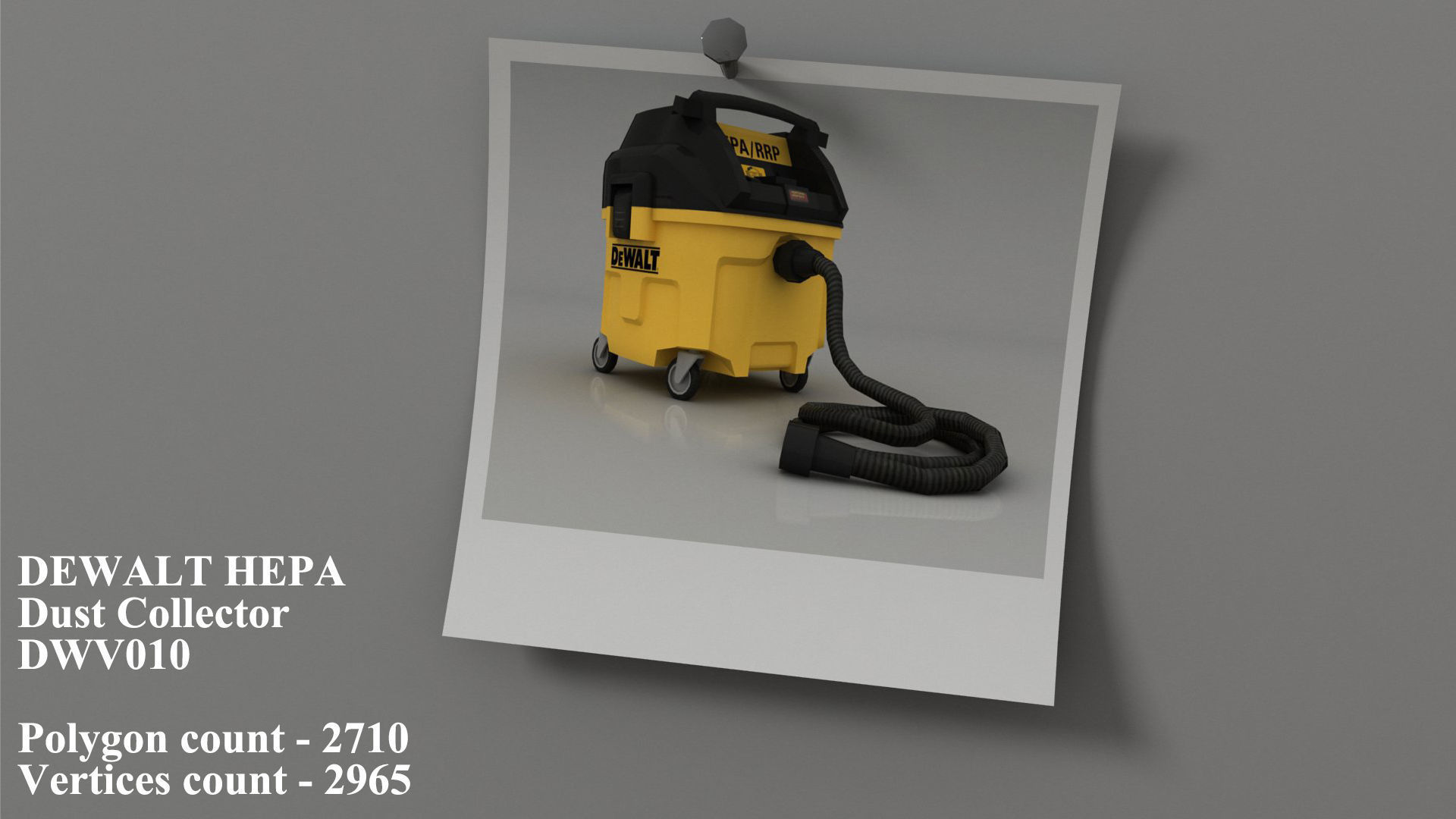 Dewalt 9 tools Part -2 Low-poly 3D model_10