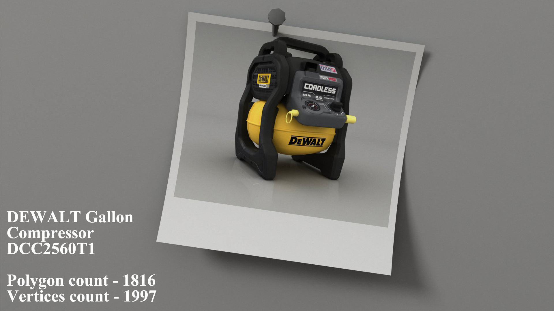 Dewalt 9 tools Part -2 Low-poly 3D model_8
