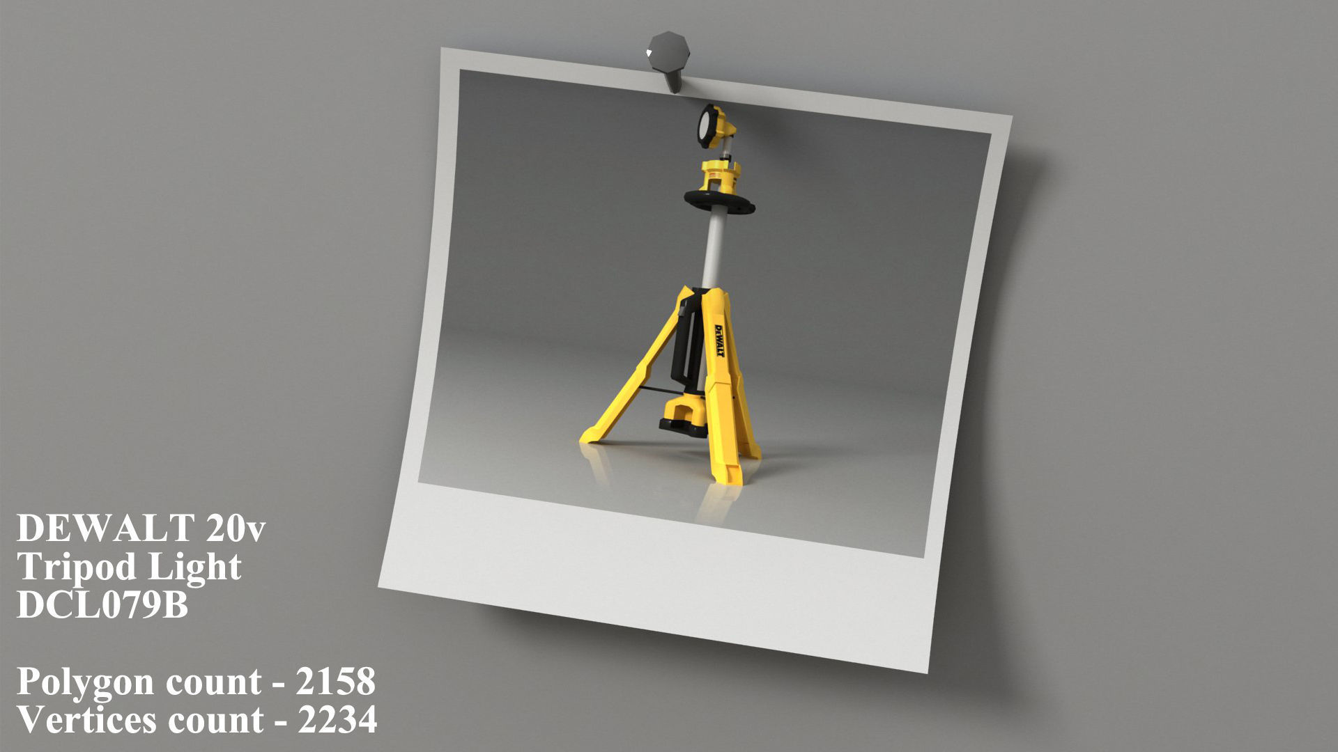 Dewalt 9 tools Part -2 Low-poly 3D model_6