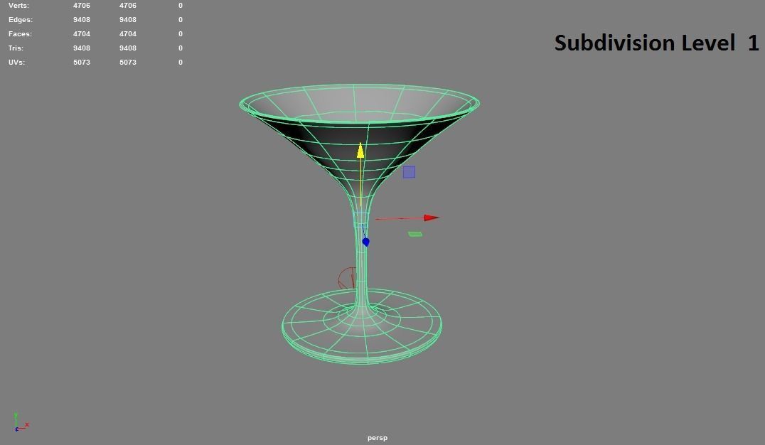 Wine Glass Free 3D model_7