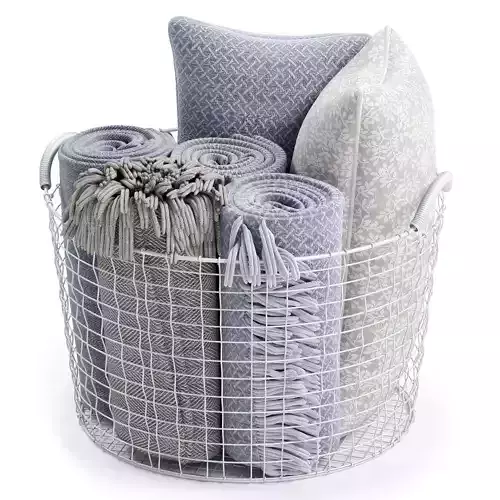 METAL BASKET DECOR 05 3D model