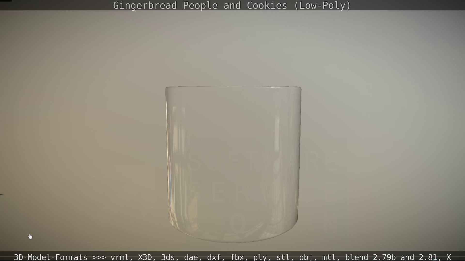 Gingerbread People And Cookies Low-Poly Low-poly 3D model_110