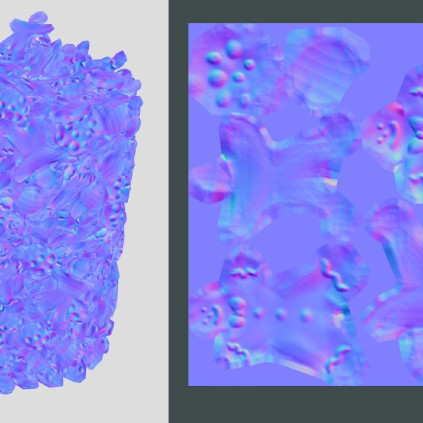 Gingerbread People And Cookies Low-Poly Low-poly 3D model_7