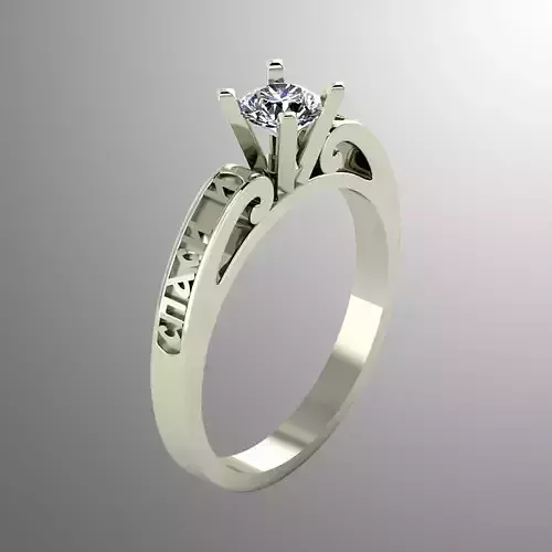 Ring n 2 engagement with diamonds