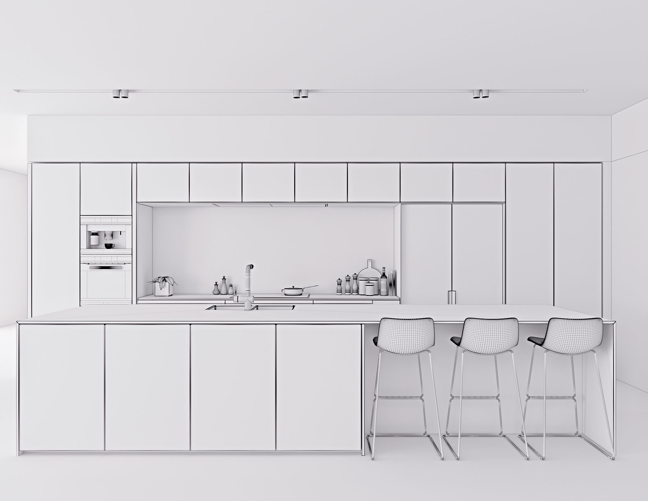 Modern Kitchen 2 3D model_13