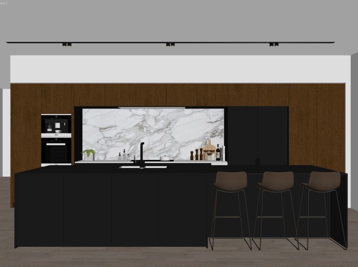 Modern Kitchen 2 3D model_17