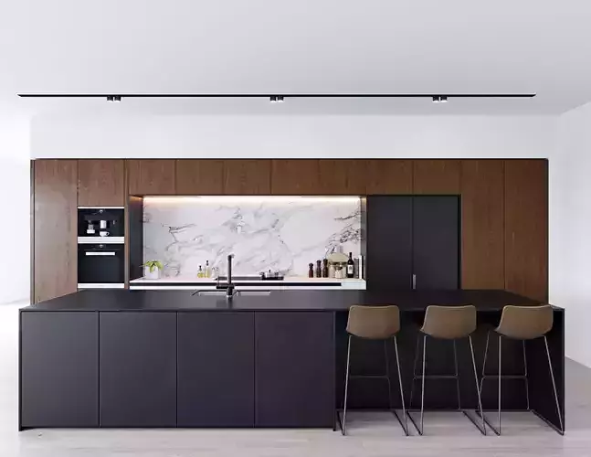 Modern Kitchen 2 3D model