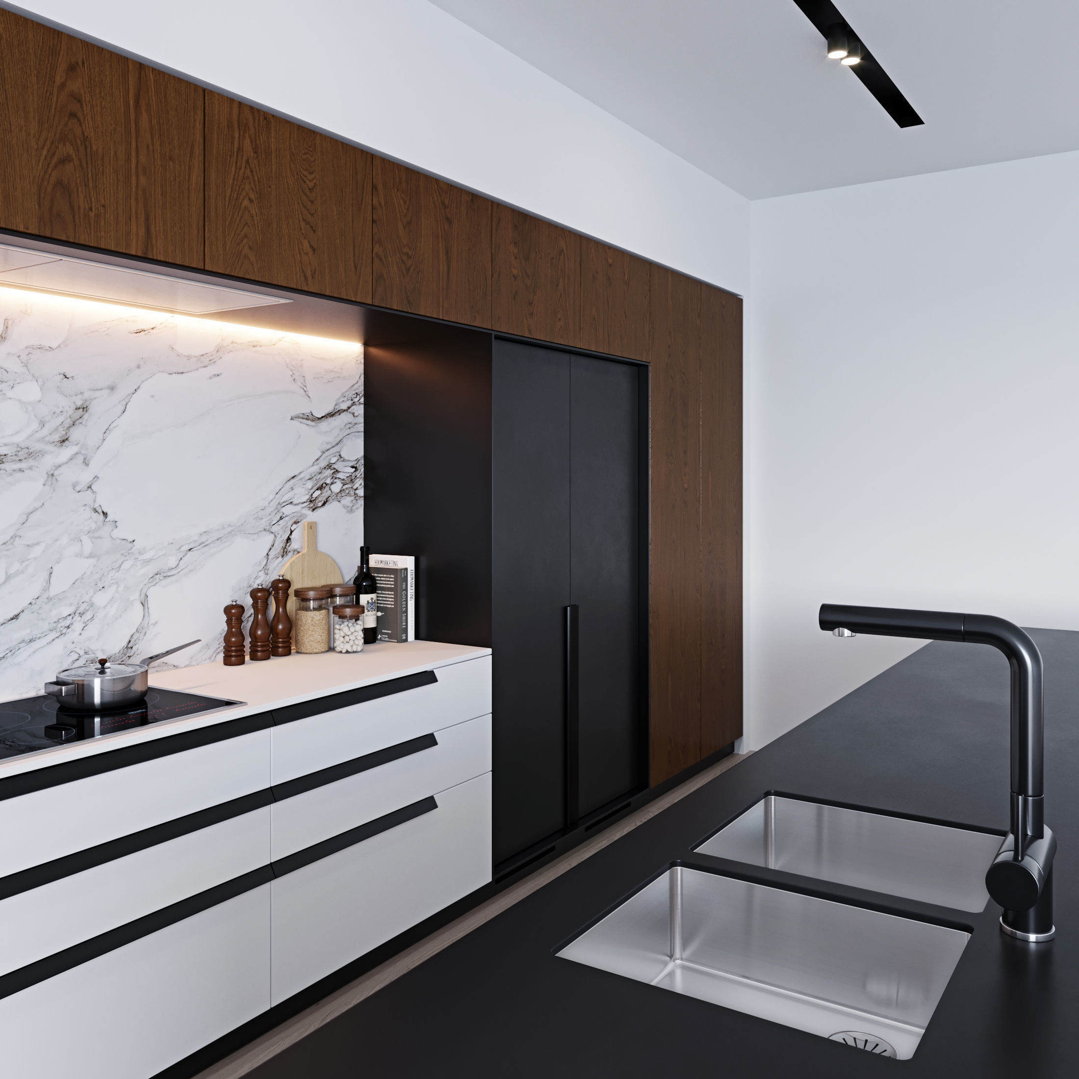 Modern Kitchen 2 3D model_10