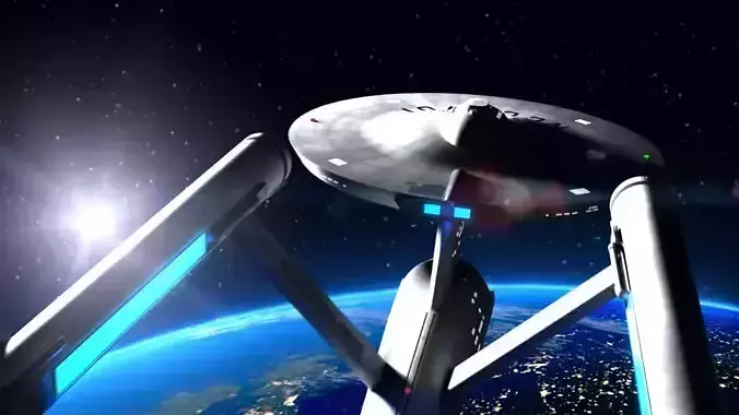 Star Trek The Original Series USS Enterprise Free 3D model