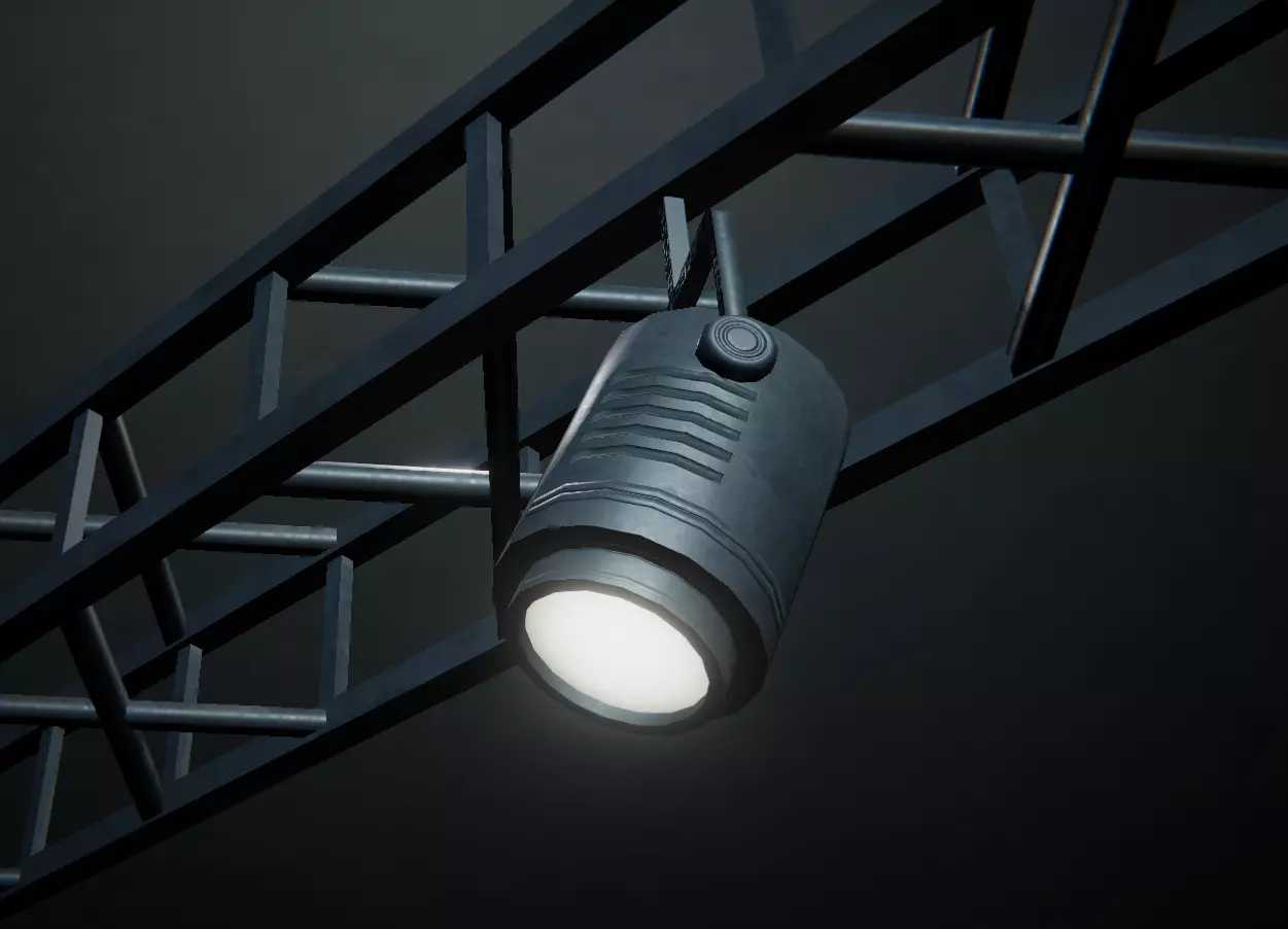 Spotlight and Structure Free low-poly 3D model_0