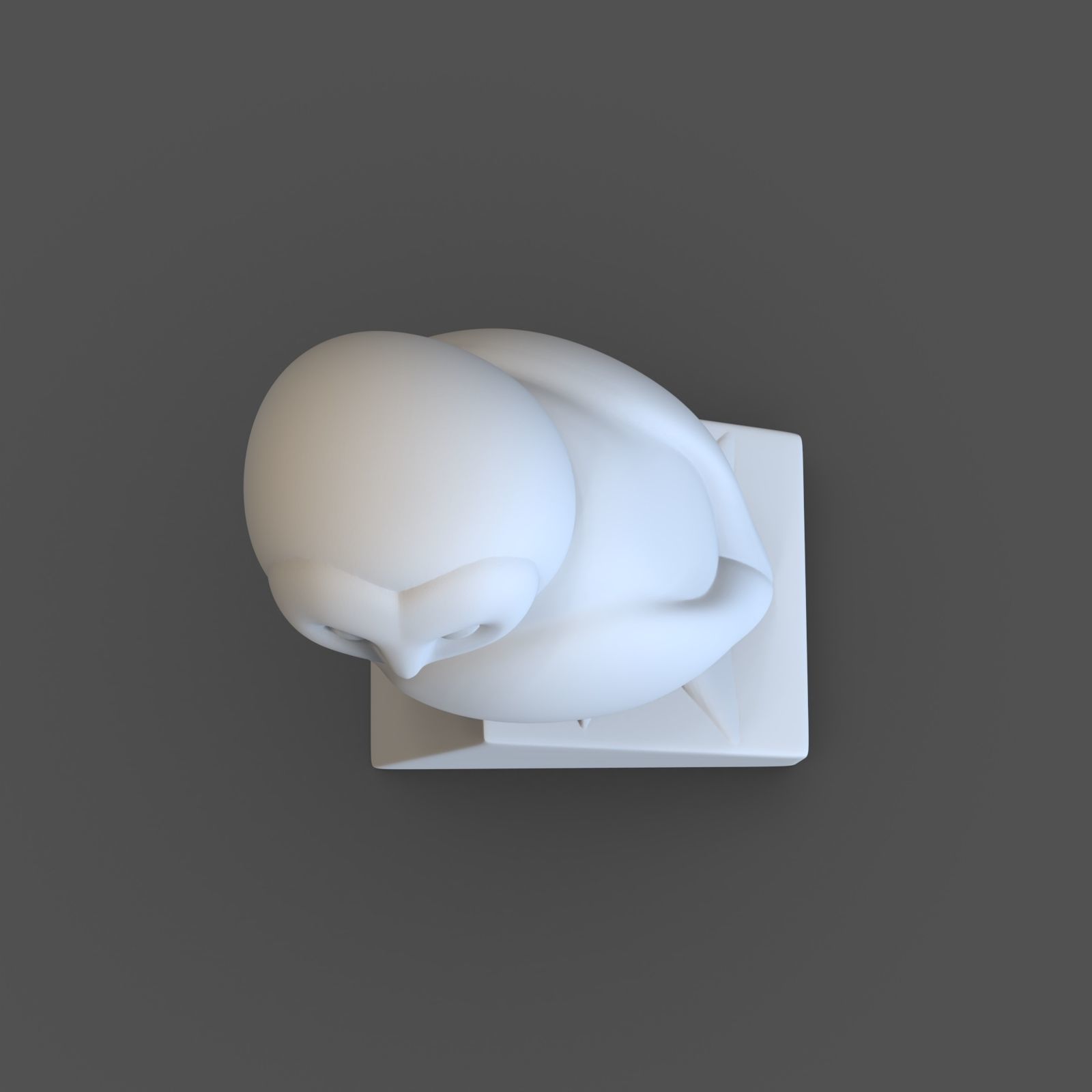 owl 3d model sculpture of 3D print model_4