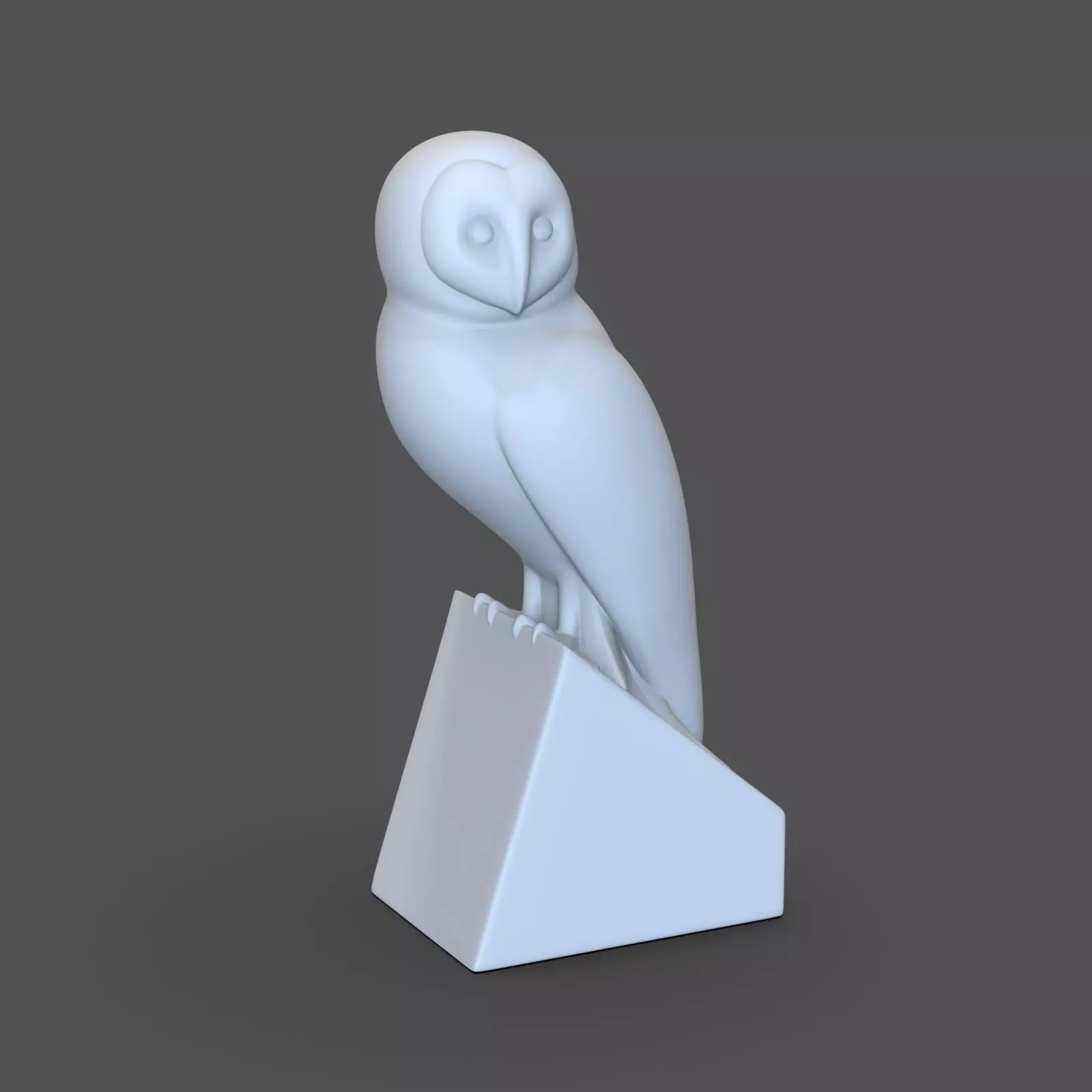 owl 3d model sculpture of 3D print model_0