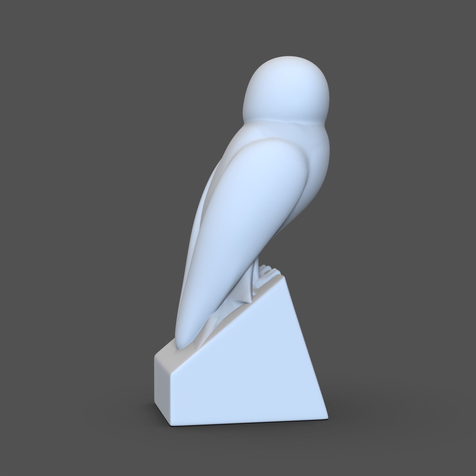 owl 3d model sculpture of 3D print model_2