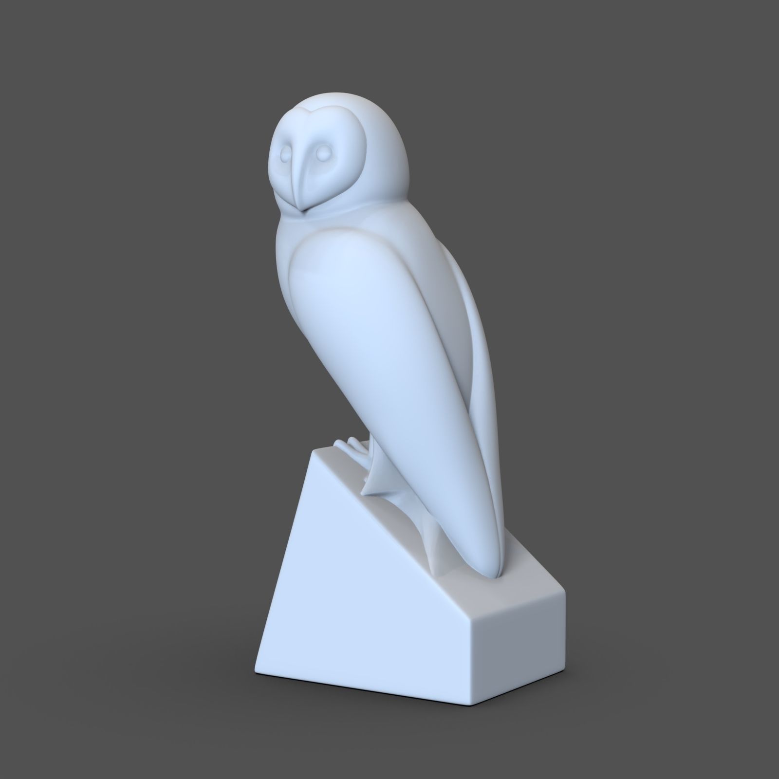 owl 3d model sculpture of 3D print model_1