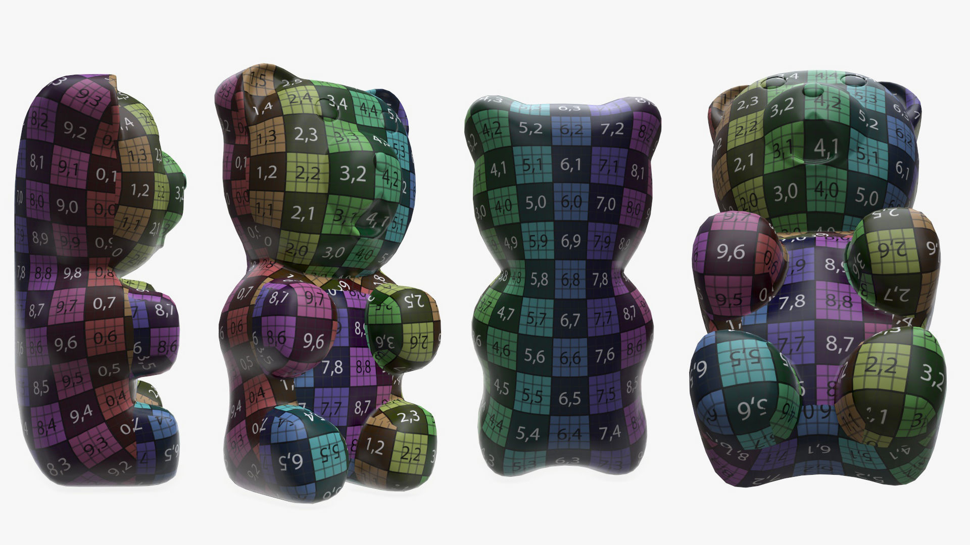 Gummy bear 3D model_4