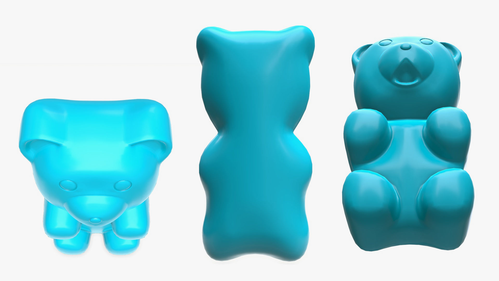 Gummy bear 3D model_2