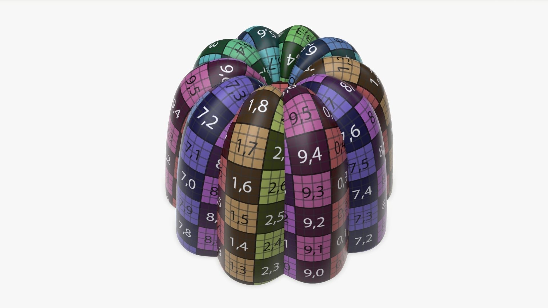 Jelly pudding 3D model_8