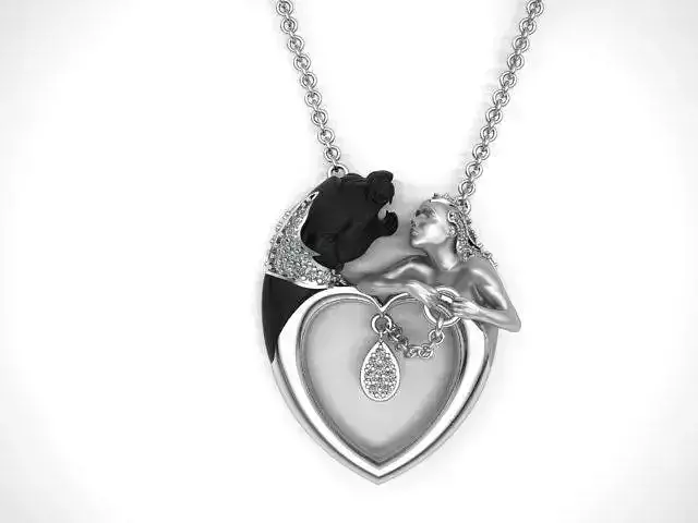 panter and women necklaces   3D print model