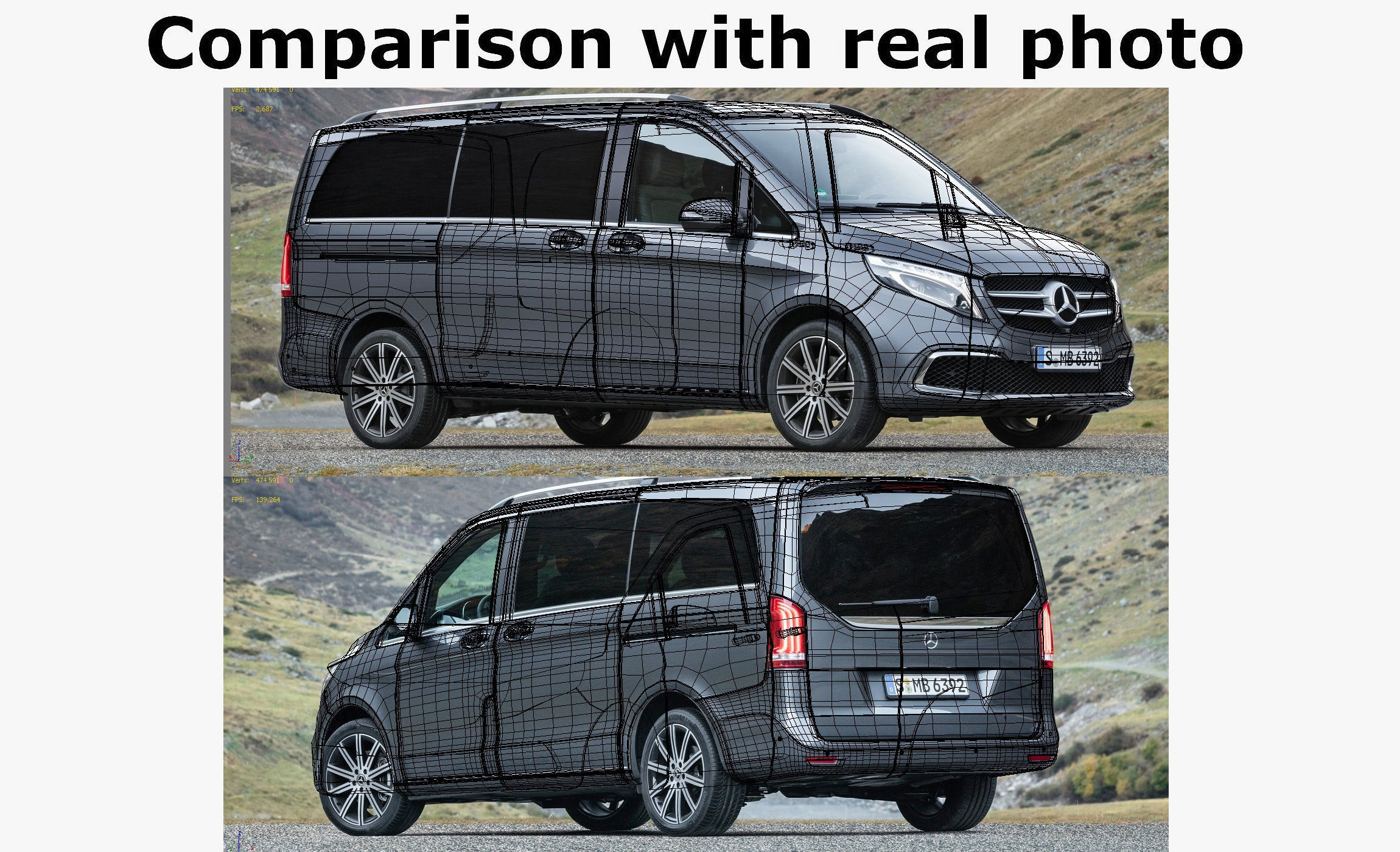 Mercedes V-class 2020 3D model_23