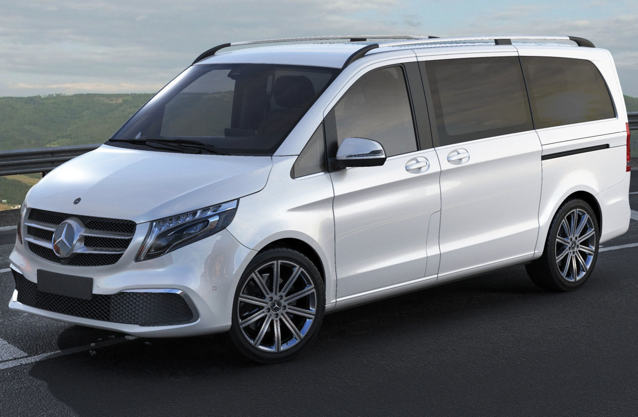 Mercedes V-class 2020 3D model_15