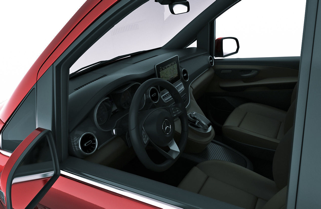 Mercedes V-class 2020 3D model_12