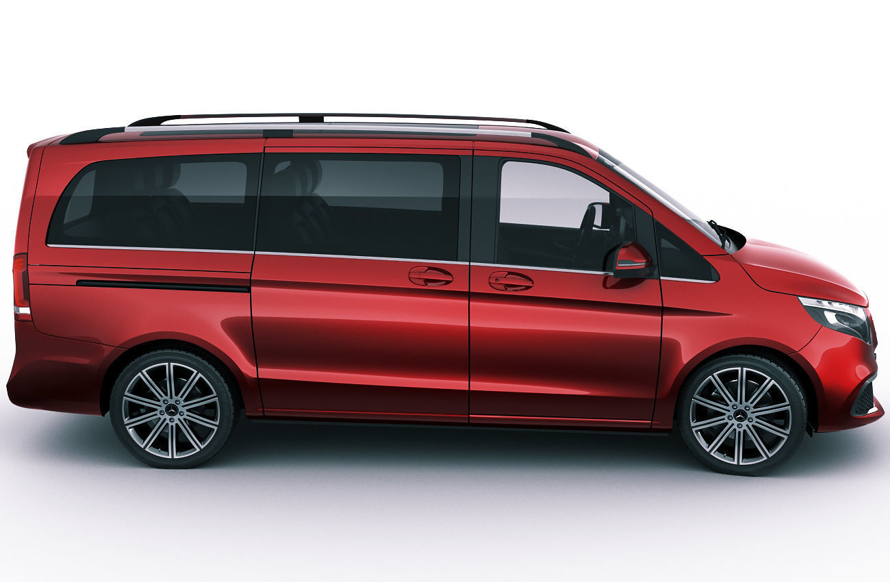 Mercedes V-class 2020 3D model_2