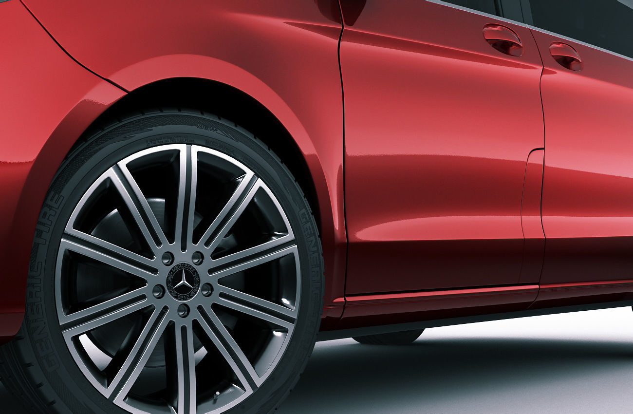 Mercedes V-class 2020 3D model_9