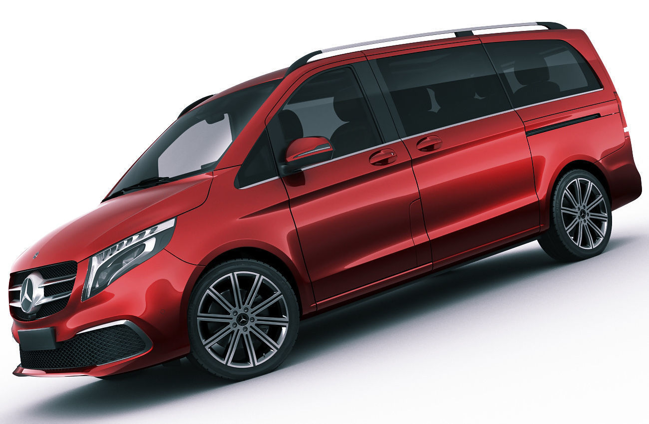 Mercedes V-class 2020 3D model_7