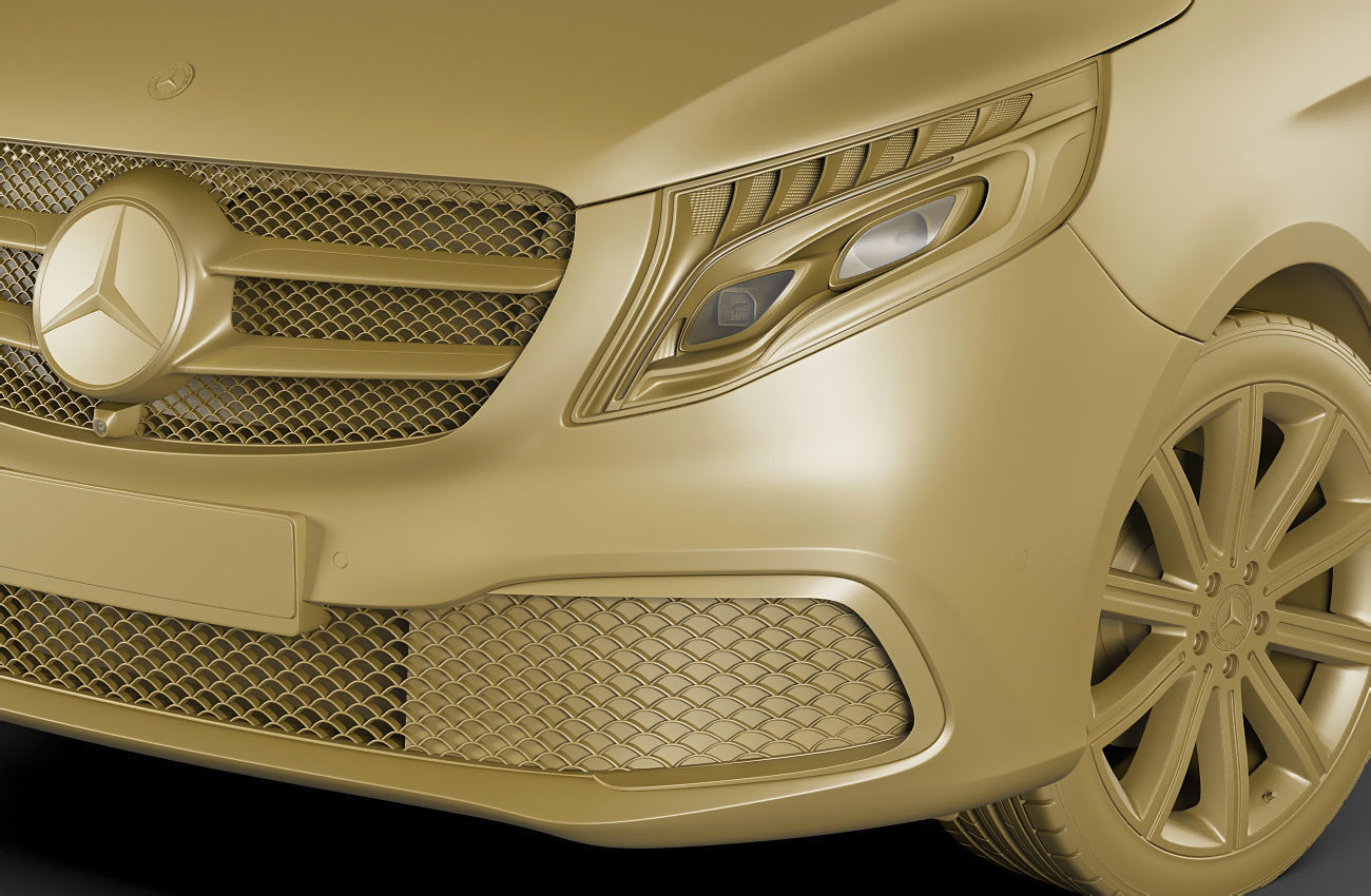 Mercedes V-class 2020 3D model_19