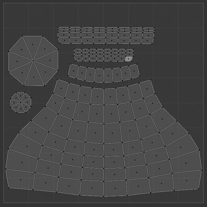 Alchemy Beakers and Vases Low-poly 3D model_13