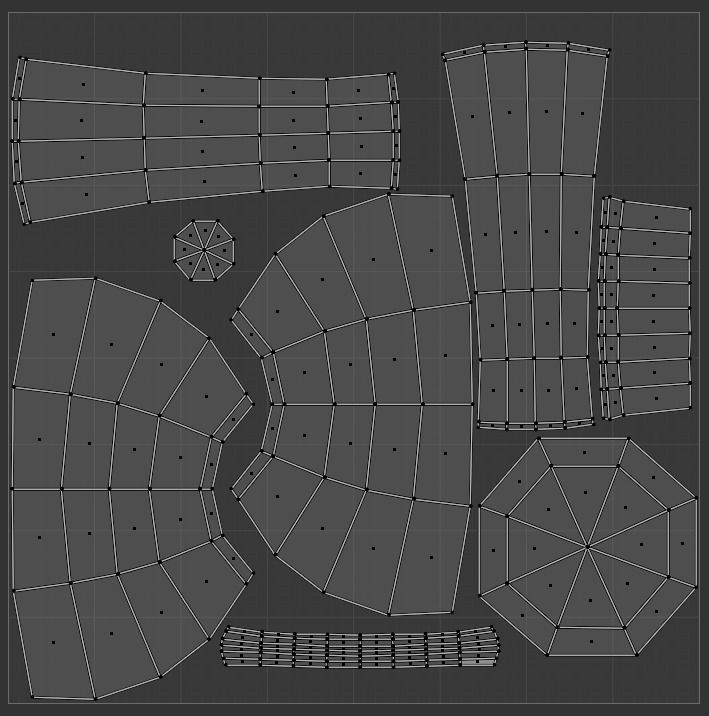 Alchemy Beakers and Vases Low-poly 3D model_14