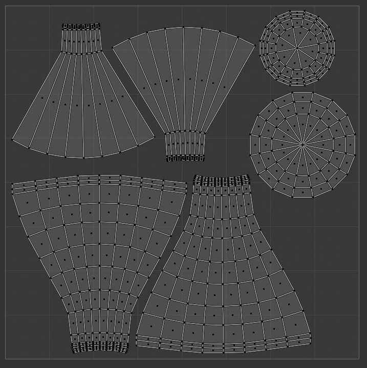 Alchemy Beakers and Vases Low-poly 3D model_7